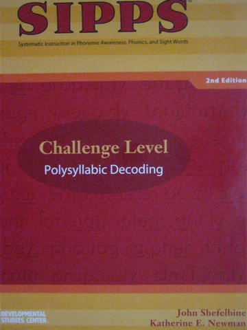 (image for) SIPPS 2nd Edition Challenge Polysyllabic Decoding TE (Spiral)