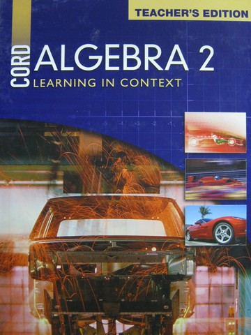 Cord Algebra 2 Learning in Context TE (TE)(H) by Piers Bateman (image for) Cord Algebra 2 Learning in Context TE (TE)(H) by Piers Bateman