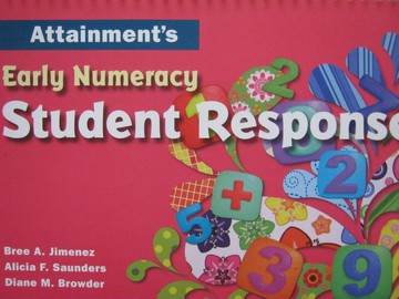 (image for) Attainment's Early Numeracy Student Response Book (Spiral)