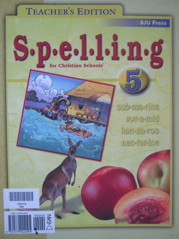 (image for) Spelling for Christian Schools 5 TE (TE)(Spiral) by Hall, Davis,