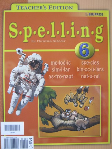 (image for) Spelling for Christian Schools 6 TE (TE)(Spiral) by Hall, Repp,