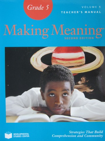 (image for) Making Meaning 2nd Edition 5 TM Volume 1 (TE)(Spiral)