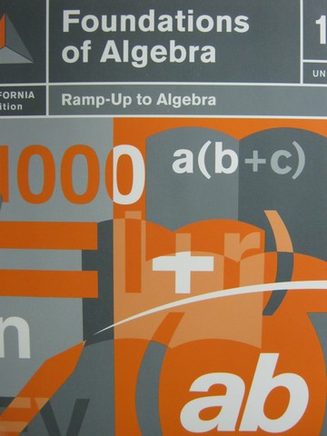 (image for) Ramp-Up to Algebra Unit 1 Foundations of Algebra (CA)(P)