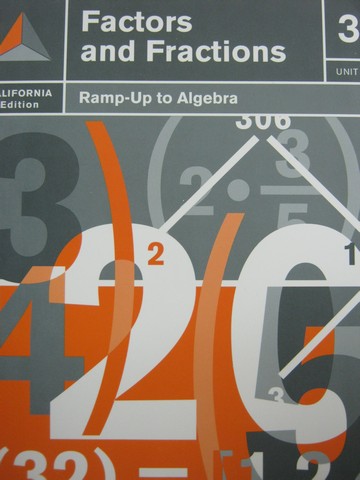 (image for) Ramp-Up to Algebra Unit 3 Factors & Fractions (CA)(P)