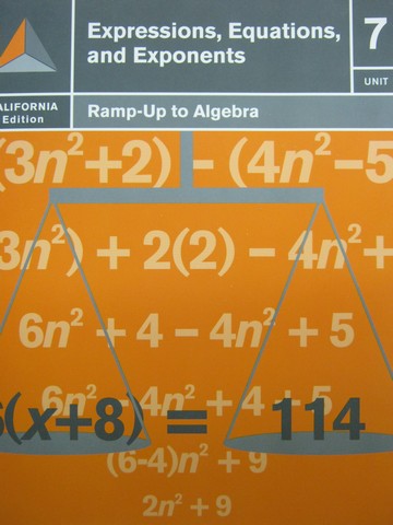 (image for) Ramp-Up to Algebra Unit 7 Expressions Equations & (CA)(P)