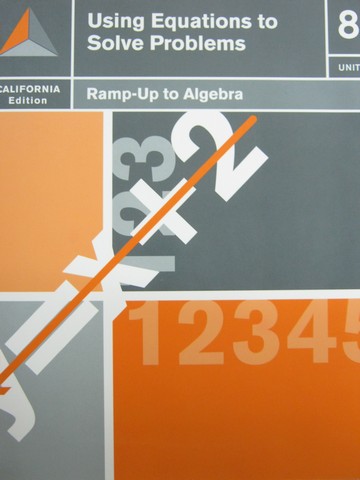 (image for) Ramp-Up to Algebra Unit 8 Using Equations to Solve (CA)(P)