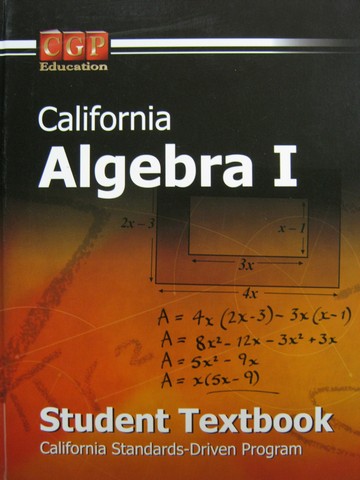 (image for) CGP California Algebra 1 Student Textbook (CA)(H) - Click Image to Close
