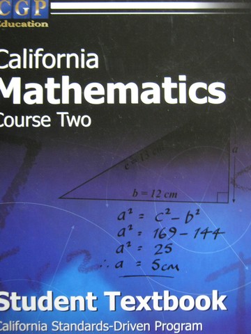 (image for) CGP California Mathematics Course 2 Student Textbook (CA)(H) - Click Image to Close