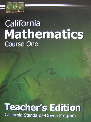 (image for) CGP California Mathematics Course 1 TE (CA)(TE)(H)
