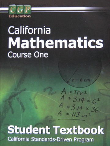 (image for) CGP California Mathematics Course 1 Student Textbook (CA)(H)