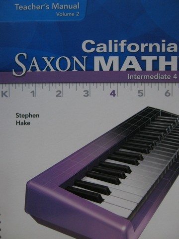 (image for) California Saxon Math Intermediate 4 TM Volume 2 (TE)(Spiral)