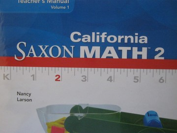 (image for) California Saxon Math 2 TM Volume 1 (CA)(TE)(Binder) by Larson