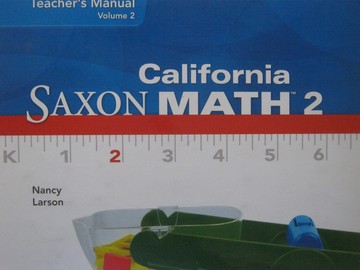 (image for) California Saxon Math 2 TM Volume 2 (CA)(TE)(Binder) by Larson