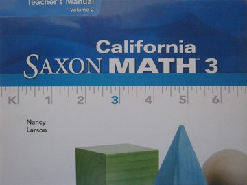 (image for) California Saxon Math 3 TM Volume 2 (CA)(TE)(Binder)