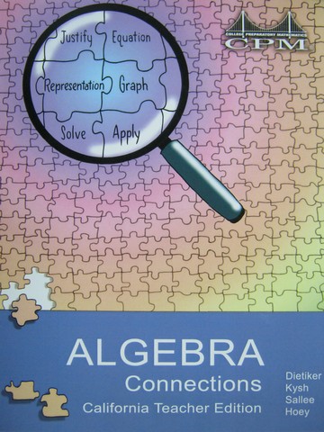 (image for) CPM Algebra Connections TE (CA)(TE)(Binder) by Dietiker, Kysh