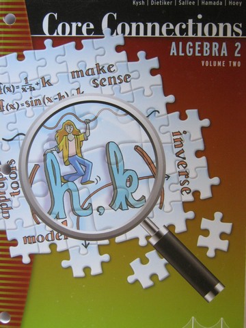 (image for) Core Connections Algebra 2 Volume 2 2nd Edition (P) by Kysh,