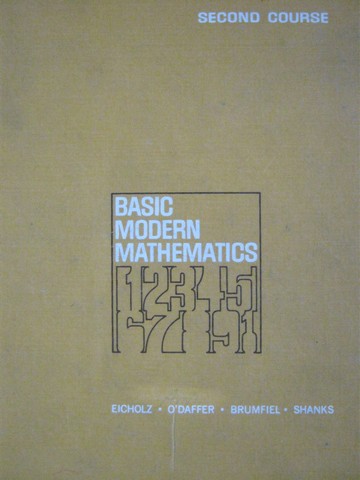 (image for) Basic Modern Mathematics 2nd Course (H) by Eicholz, O'Daffer,