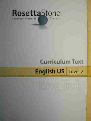 (image for) Rosetta Stone English US Level 2 Curriculum Text (P)