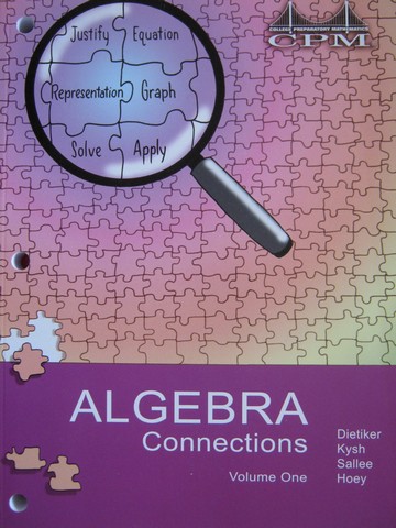 (image for) CPM Algebra Connections Volume 1 (P) by Dietiker, Kysh,