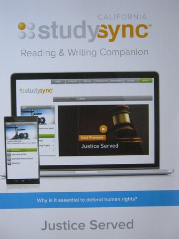 (image for) Studysync 7.3 Reading & Writing Companion (CA)(P) - Click Image to Close