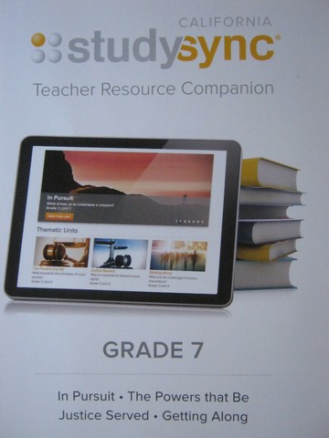 (image for) Studysync 7 Teacher Resource Companion (CA)(TE)(Spiral)