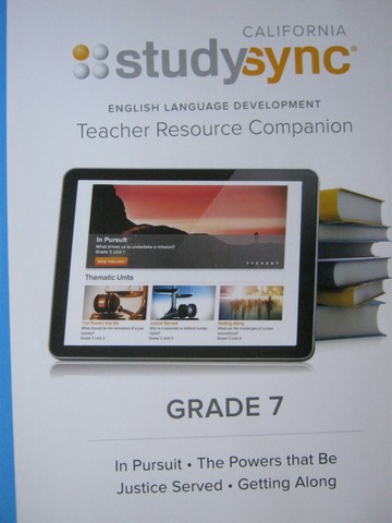 (image for) Studysync 7 ELD Teacher Resource Companion (CA)(TE)(Spiral)