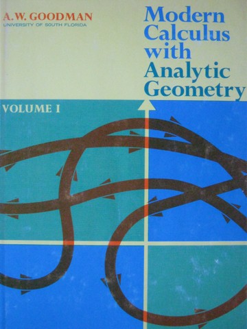 (image for) Modern Calculus with Analytic Geometry Volume 1 (H) by Goodman