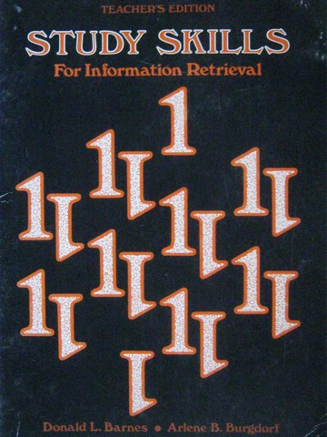 (image for) Study Skills for Information Retrieval 1 TE (TE)(P) by Barnes,