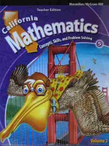 (image for) California Mathematics 5 TE Volume 2 (CA)(TE)(Spiral) by Day,