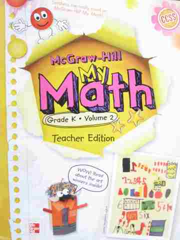 (image for) My Math K Volume 2 TE (TE)(Spiral) by Carter, Cuevas, Day,