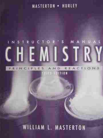 (image for) Chemistry 3rd Edition Instructor's Manual (TE)(P) by Masterton,