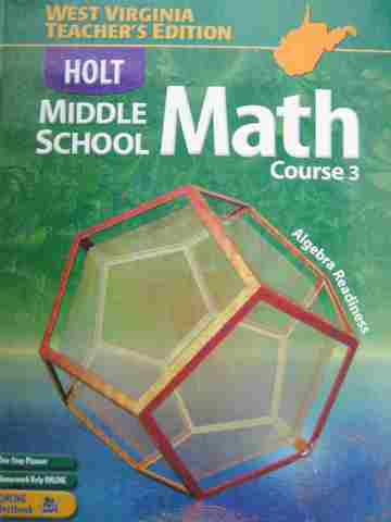 (image for) Middle School Math Course 3 TE (WV)(TE)(H) by Bennett, Chard, Jackson, etc.