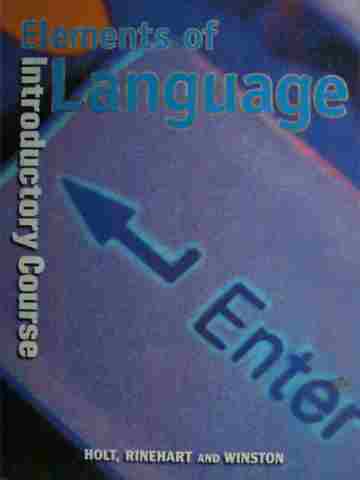 (image for) Elements of Language Introdutory Course (H) by Odell, Vacca,