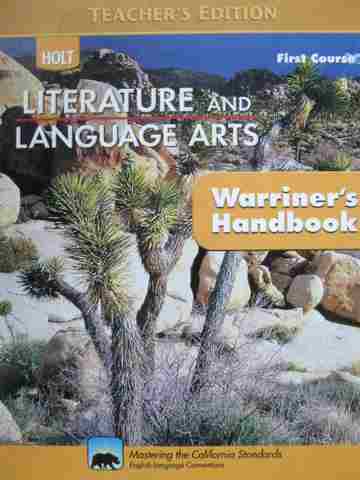 (image for) Warriner's Handbook 1st Course TE (CA)(TE)(H) by Warriner