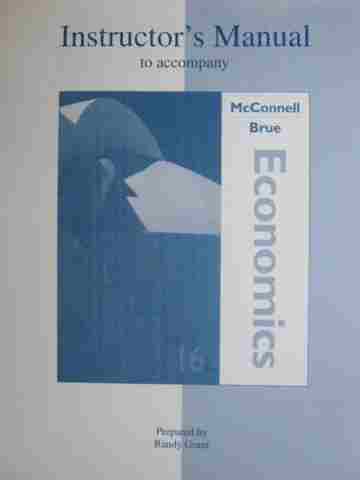 (image for) Economics Principles Problems & Policies 16th Edition IM (TE)(P)