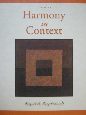 (image for) Harmony in Context 2nd Edition (H) by Miguel A Roig-Francoli