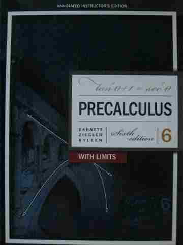 (image for) Precalculus with Limits 6th Edition AIE (TE)(H) by Barnett,