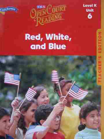 (image for) SRA Open Court Reading K.6 Red White & Blue TE (CA)(TE)(Spiral)