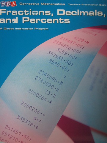 (image for) Corrective Mathematics Fractions Decimals Percents TPB (Spiral)
