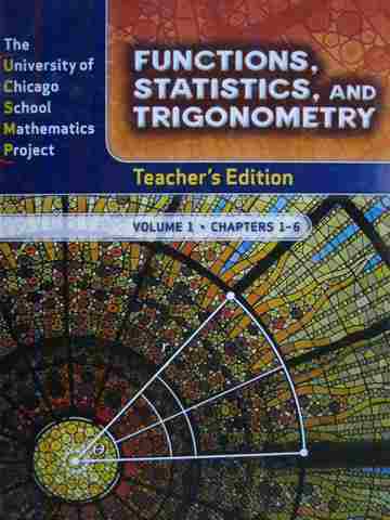 (image for) UCSMP Functions Statistics & Trigonometry TE Volume 1 (TE)(H)