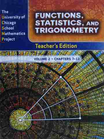 (image for) UCSMP Functions Statistics & Trigonometry TE Volume 2 (TE)(H)