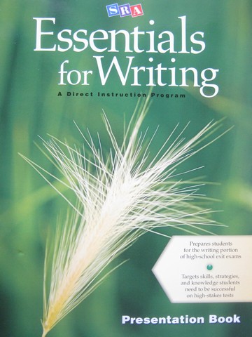 (image for) SRA Essentials for Writing Presentation Book (Spiral)