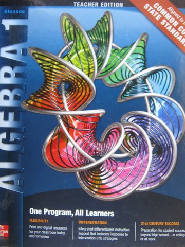 (image for) Algebra 1 CCSS TE (TE)(H) by Carter, Cuevas, Day, Malloy,