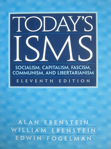 (image for) Today's ISMS 11th Edition (P) by Ebenstein, Ebendtein,