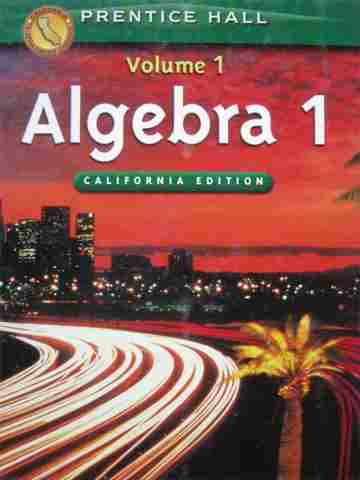 (image for) Algebra 1 Volume 1 California Edition (CA)(H) by Smith,