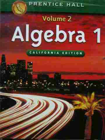 (image for) Algebra 1 Volume 2 California Edition (CA)(H) by Smith,