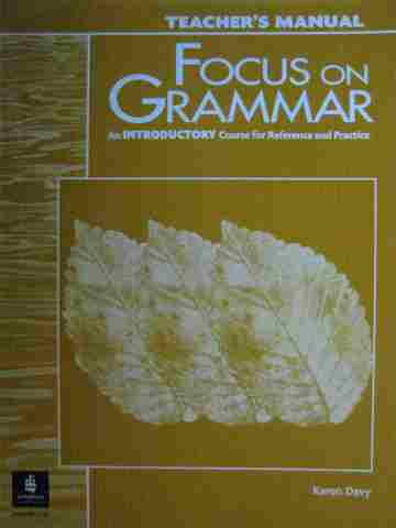 (image for) Focus on Grammar Introductory TM (TE)(P) by Karen Davy