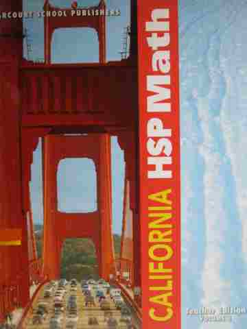 (image for) California HSP Math 4 TE Volume 1 (CA)(TE)(Spiral) by Maletsky,