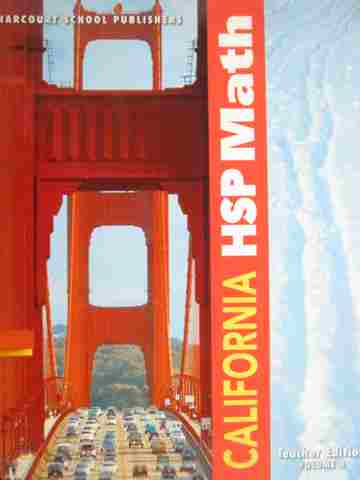 (image for) California HSP Math 4 TE Volume 3 (CA)(TE)(Spiral) by Maletsky,