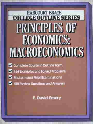 (image for) Principles of Economics Macroeconomics (P) by E David Emery